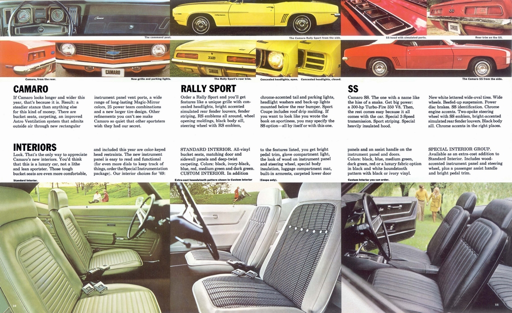 1969 Chev Camaro Prestige Brochure Page 2